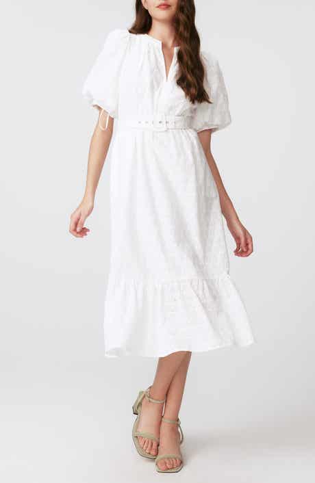 Diane von Furstenberg Polina Cotton Eyelet Midi Dress