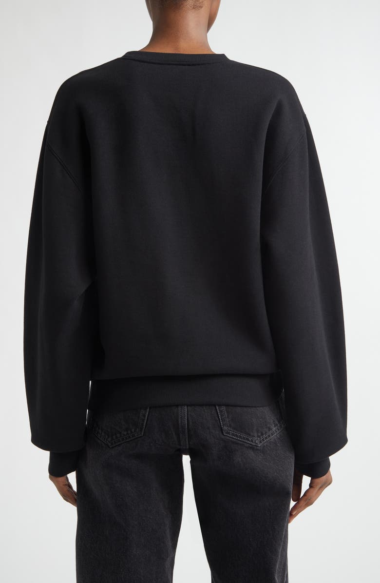 Saint Laurent Cassandre Sweatshirt, Alternate, color, Noir