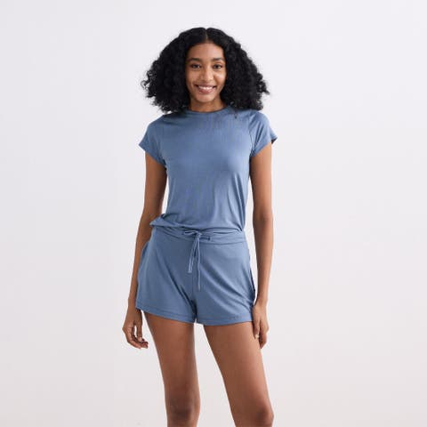 Essential Short Sleeve Tee in Blue