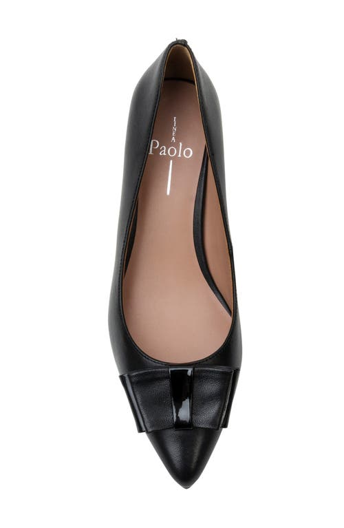 Linea Paolo Pointed Toe Pump In Black