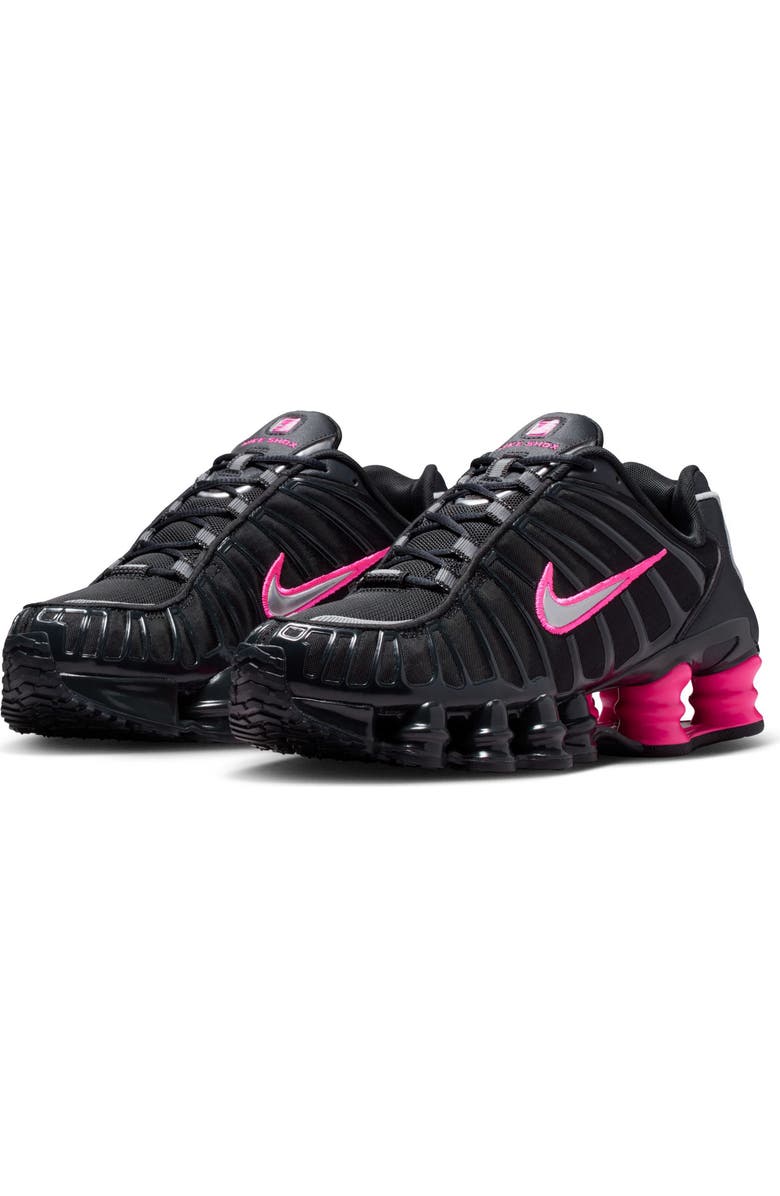 Nike Shox TL Sneaker, Main, color, Off Noir/ Silver/ Hyper Pink