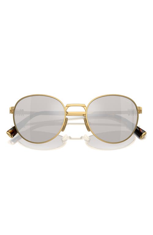 Miu Miu 50mm Round Sunglasses in Gold  product