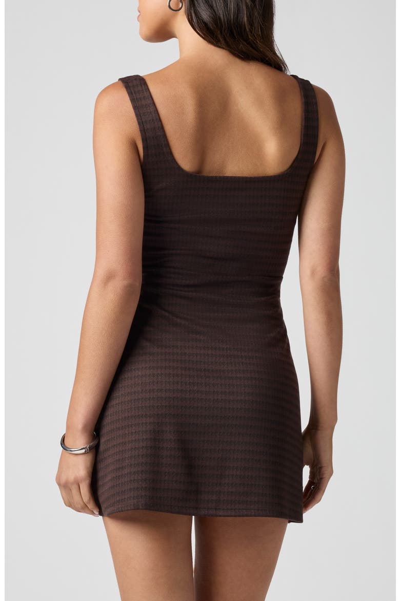 Houndstooth Sleeveless Minidress, Alternate, color, BRN HOUNDSTOOTH