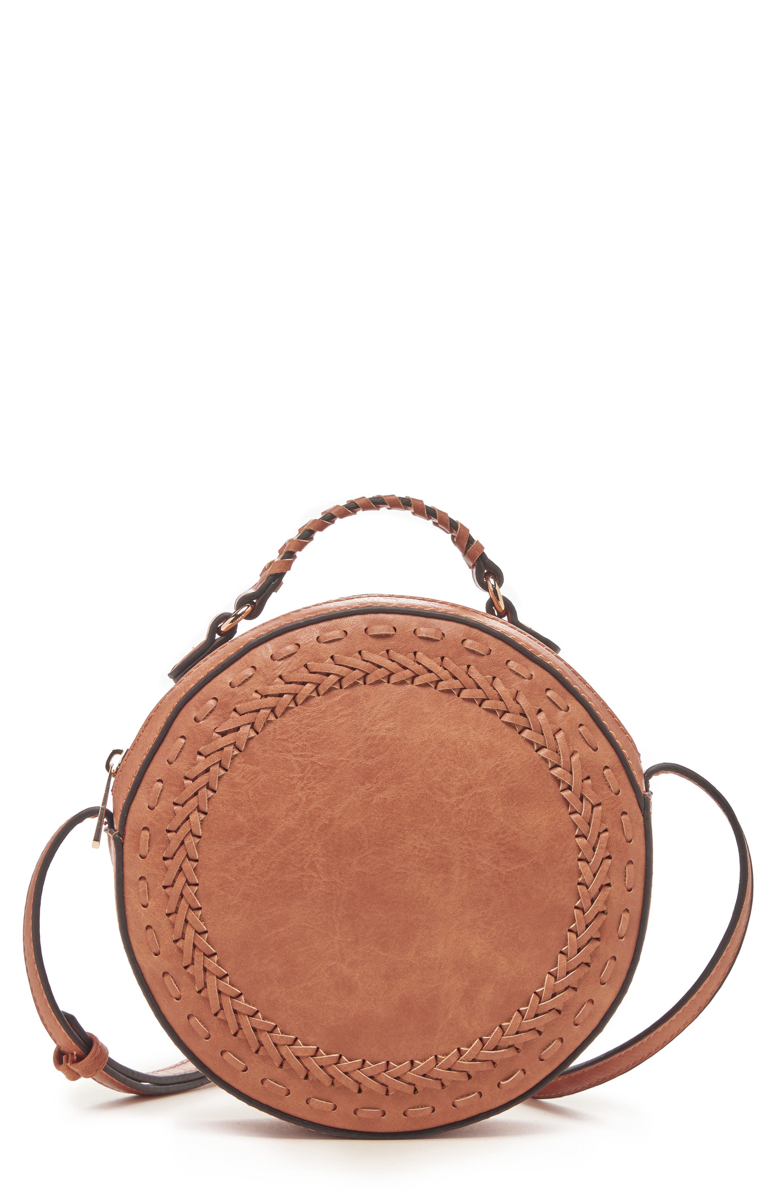 Sole Society Anora Faux Leather Crossbody Bag, Main, color, 