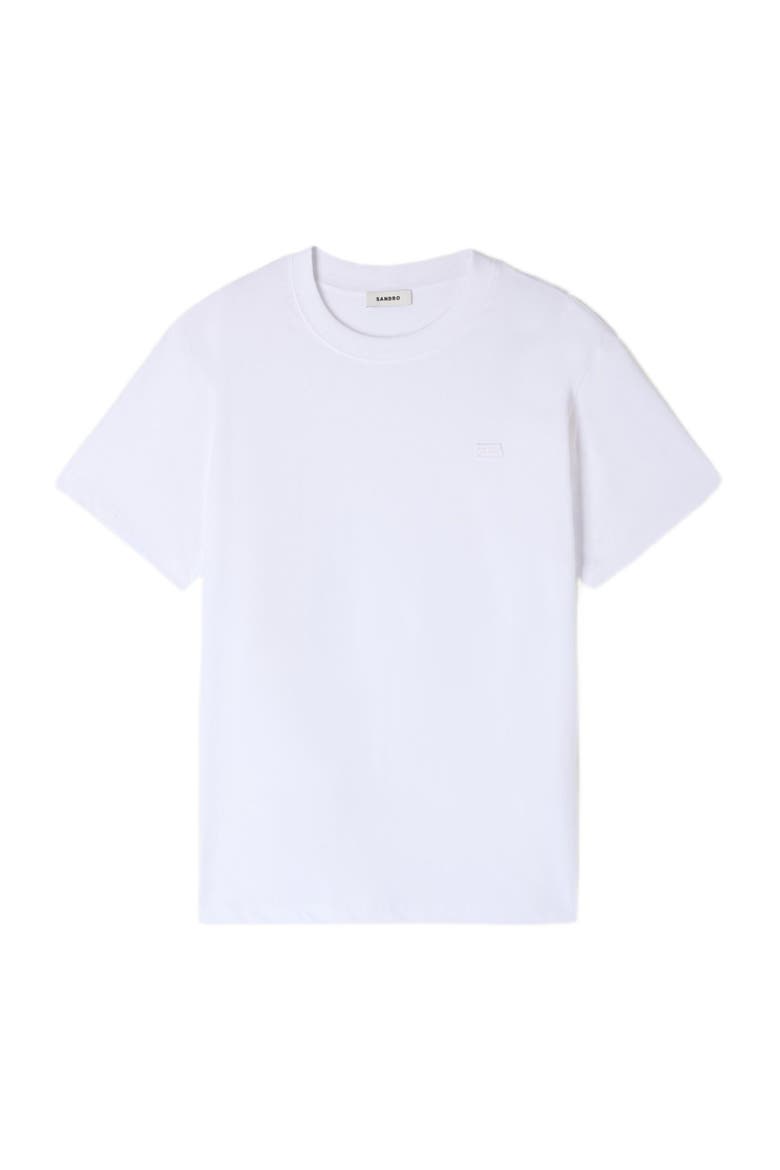 T-shirt with double S patch, Alternate, color, White