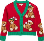 MARGAUX AND LEXI Kids' Elf Bear Cardigan