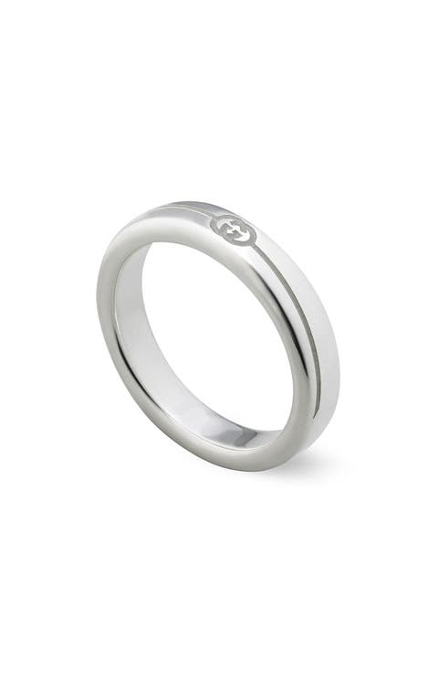 Interlocking-G Tag Sterling Silver Ring