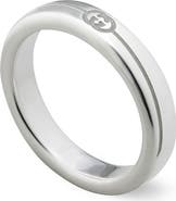 Gucci Interlocking-G Tag Sterling Silver Ring
