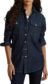 Lauren Ralph Lauren Durrell Cotton Button-Up Shirt