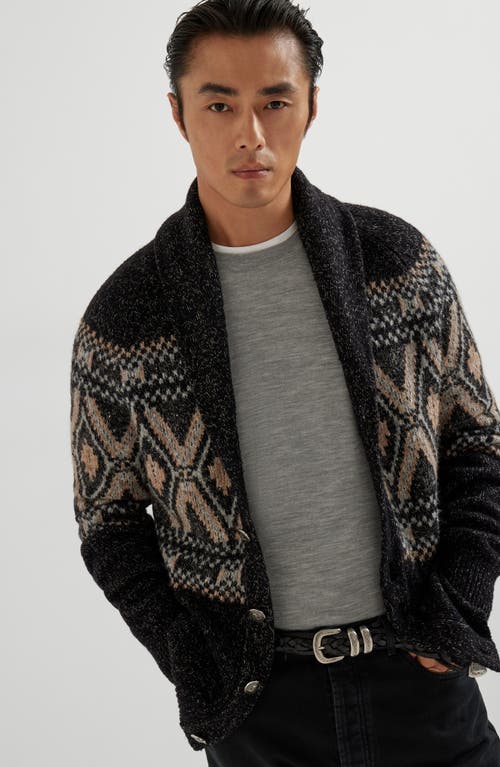 Brunello Cucinelli Lightweight Sweater With Patches In Gray