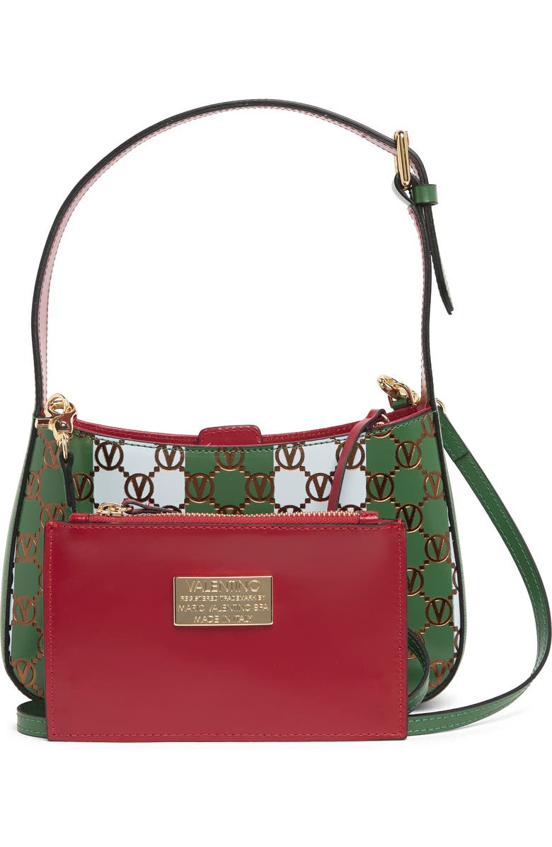 VALENTINO BY MARIO VALENTINO Kai Monogram Stripe Leather Crossbody Bag, Alternate, color,