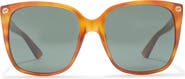 Gucci 57mm Cat Eye Sunglasses