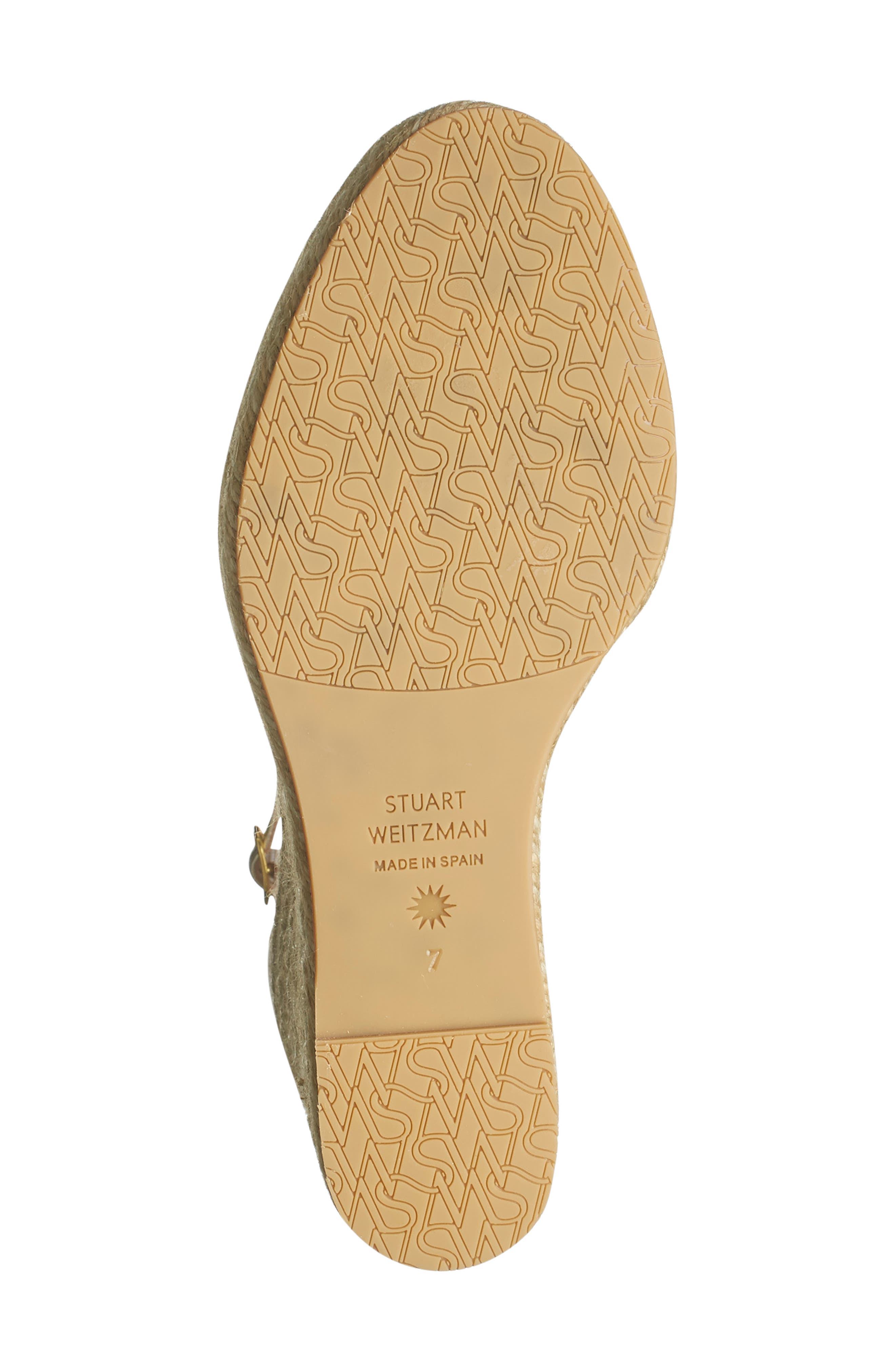 Stuart Weitzman Nudist Curve Espadrille Wedge Sandal, Alternate, color, 
