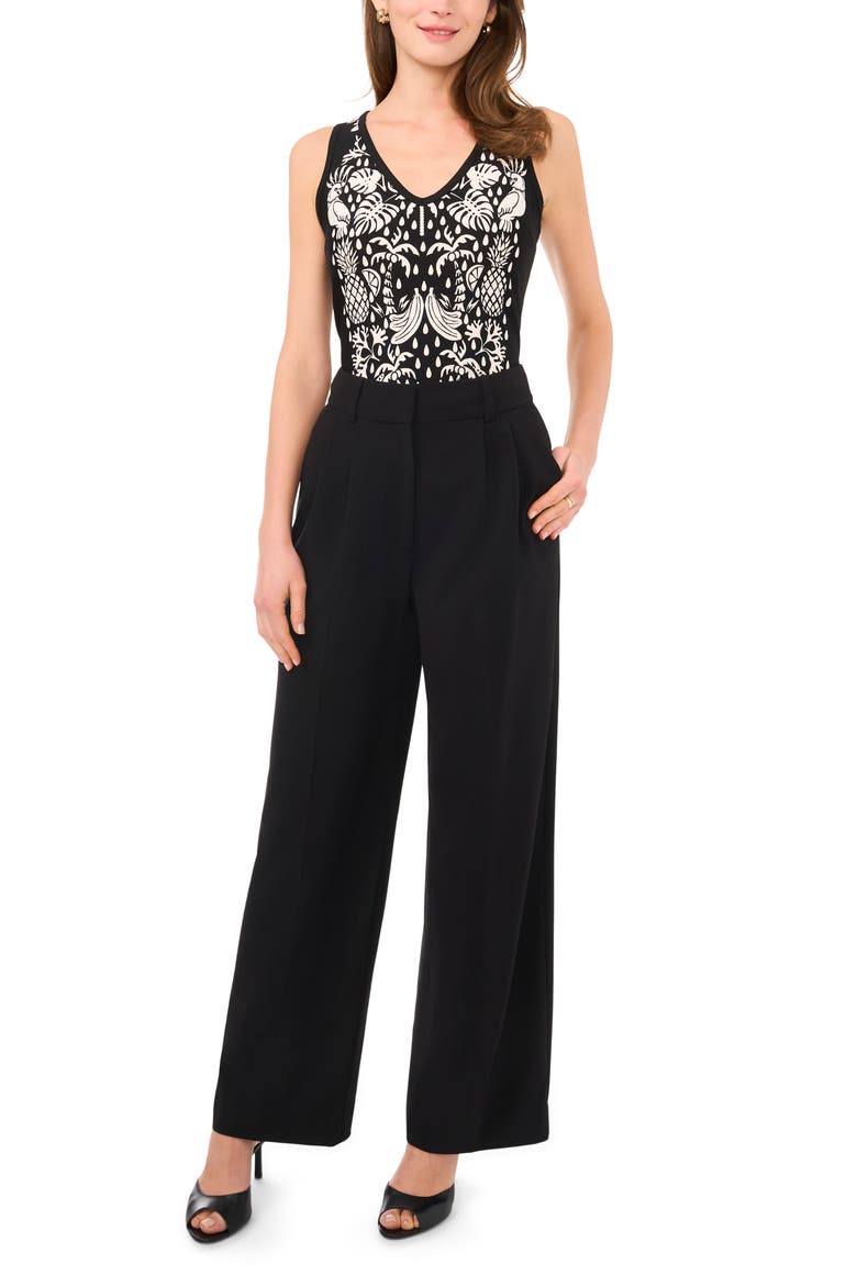 V-Neck Tank, Alternate, color, RICH BLACK
