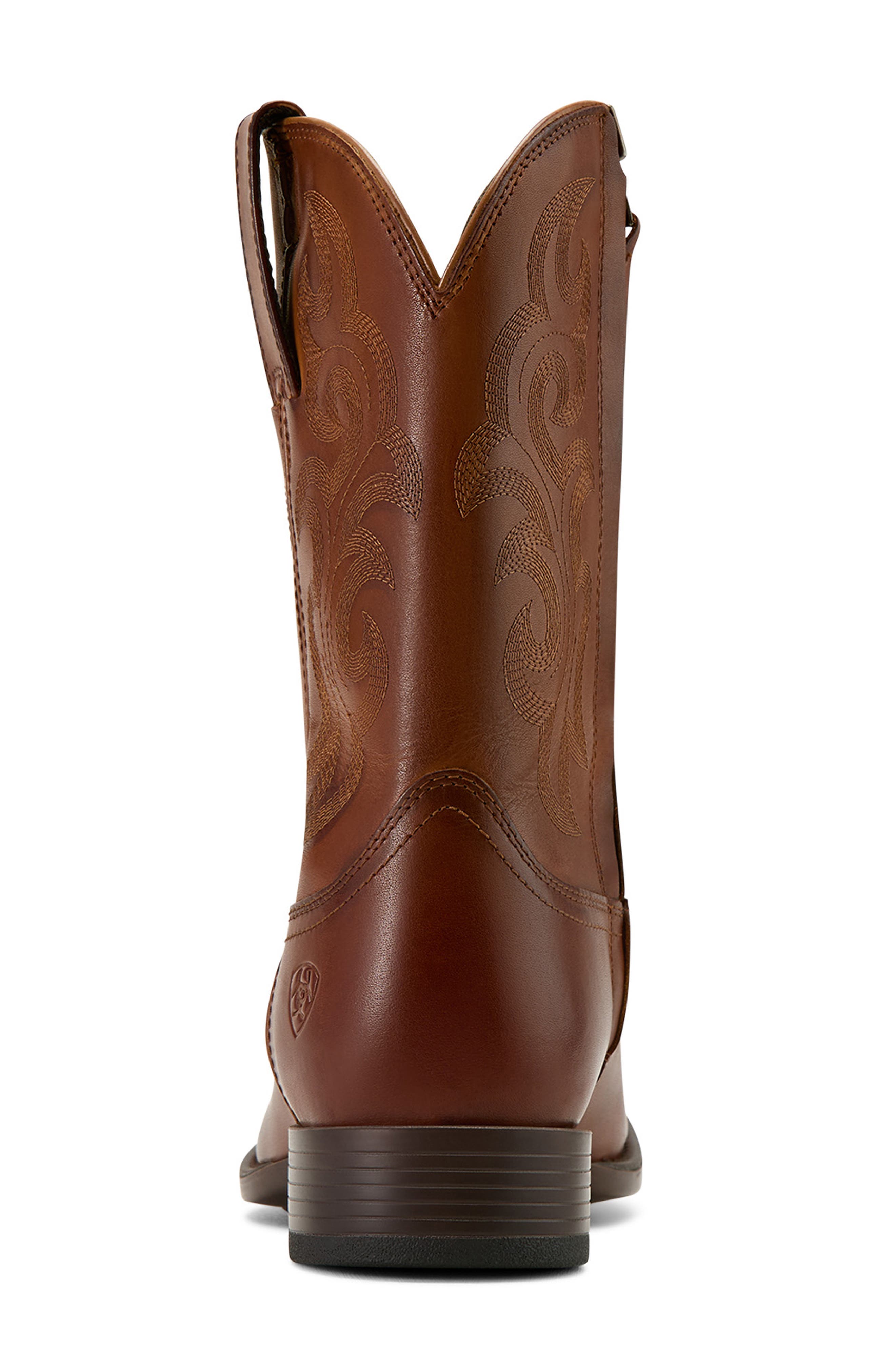 Bodie Western Boot, Alternate, color, BITTER BROWN