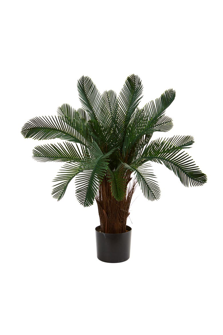 2-ft Cycas Artificial Tree, UV Resistant, Main, color, Green