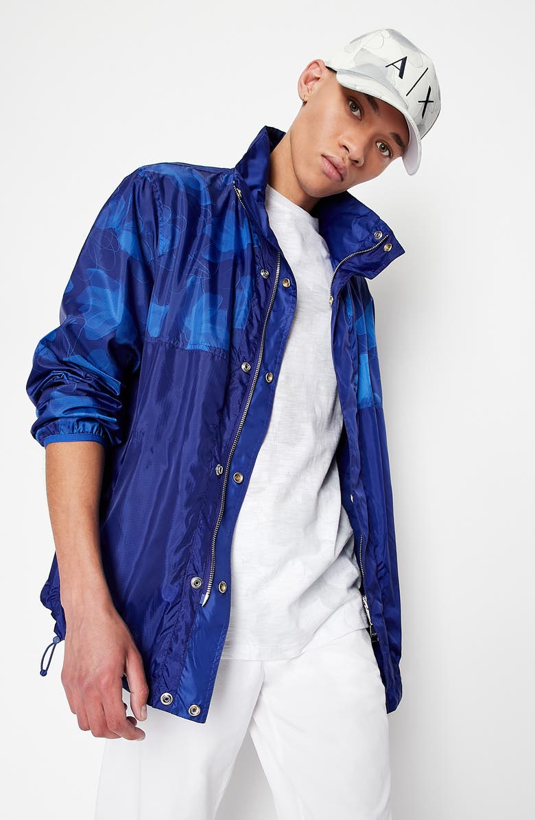 Armani Exchange Floral Cotton Graphic Tee, Alternate, color, 