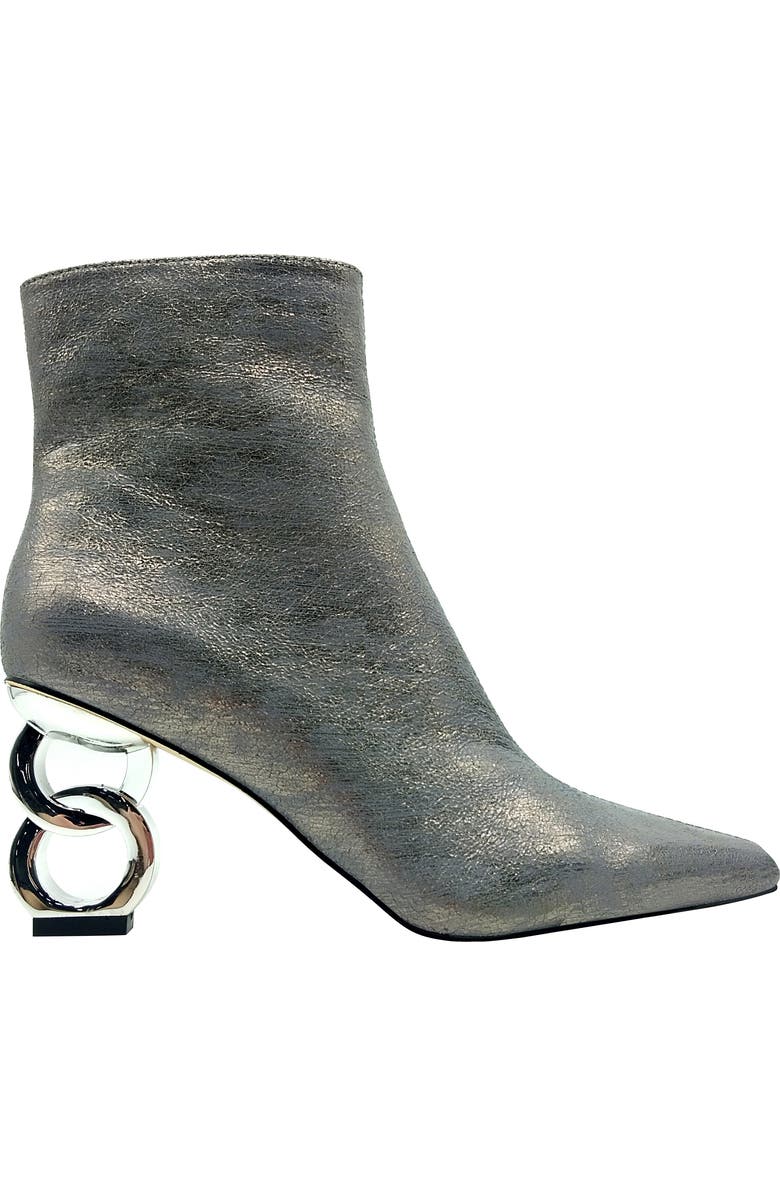 NINETY UNION Roxy Pebbled Ankle Boot, Alternate, color, Pewter