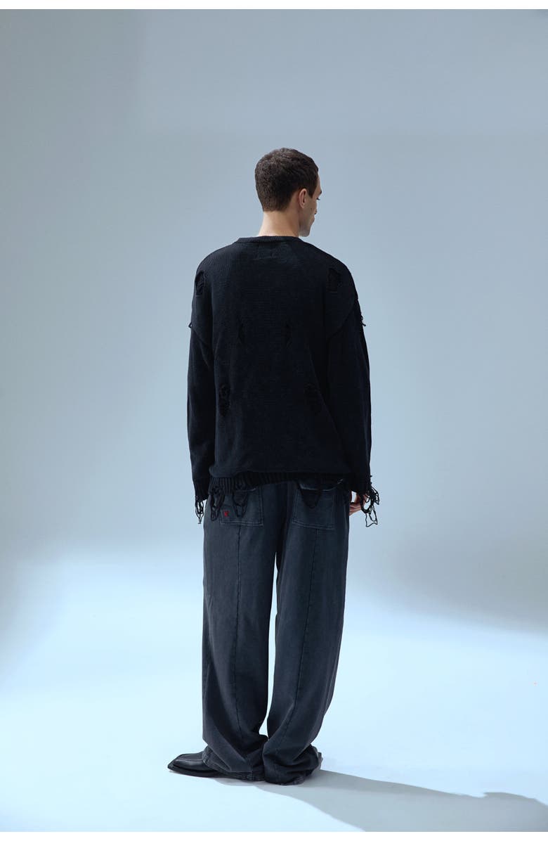 PCFG Your *Itch Ripped Knit Cardigan, Alternate, color, Black