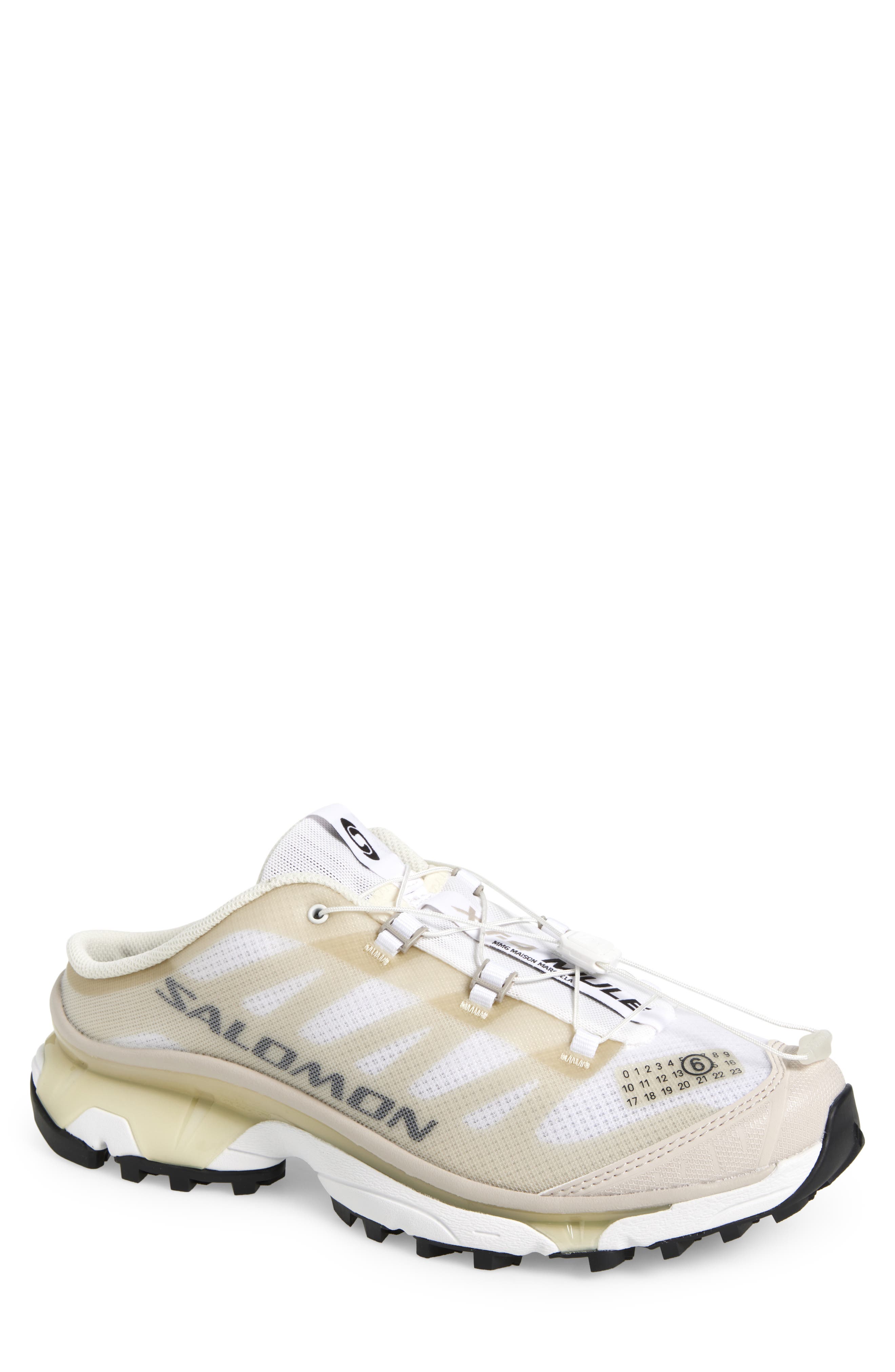 MM6 Maison Margiela x Salomon XT-4 Sneaker Mule, Main, color, White/ Green Haz/ Silver