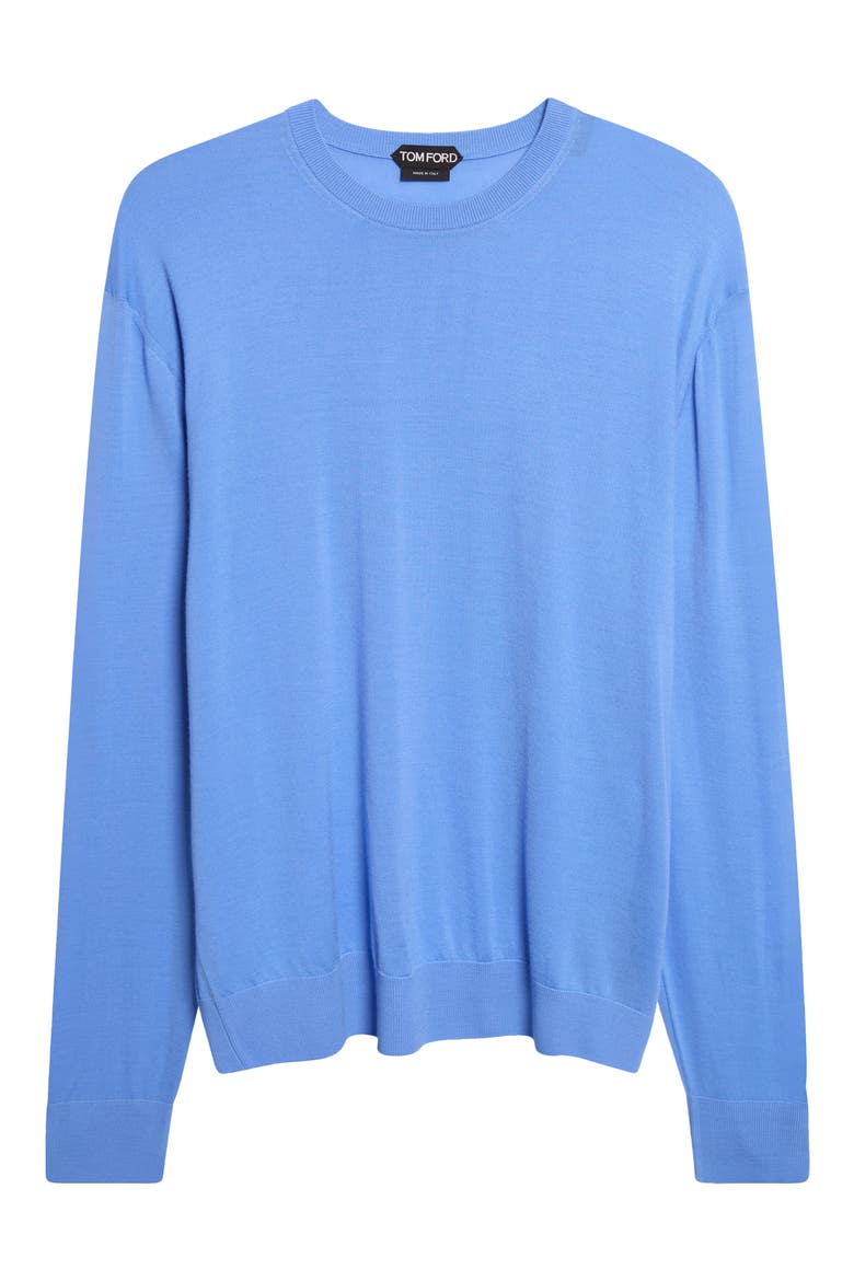 Ultrafine Merino Wool Sweater, Alternate, color, UDH AZURE BLUE
