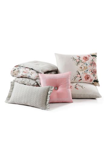 Bebejan Sage Serenity 5-piece Comforter Set In Pink
