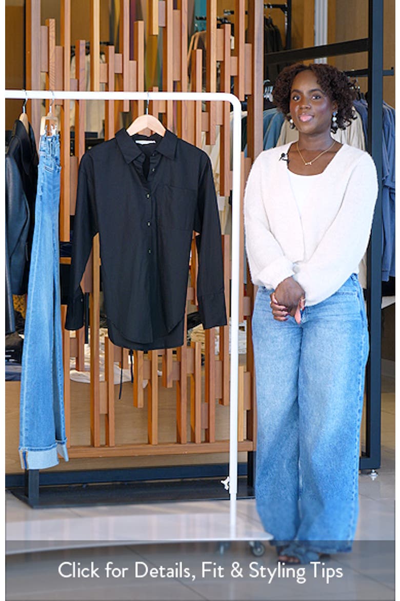 Yacra Tie Back Cotton Button-Up Shirt video