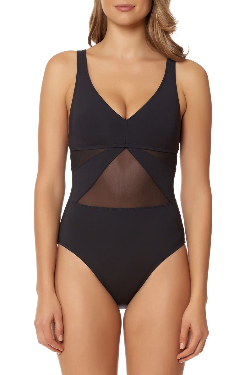 BLEU by Rod Beattie Strappy Back One-Piece Swimsuit, Main, color, 