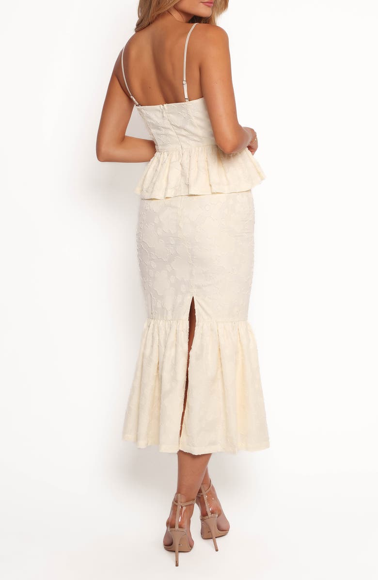 Petal & Pup Xami Jacquard Peplum Camisole & Midi Skirt Set, Alternate, color, 