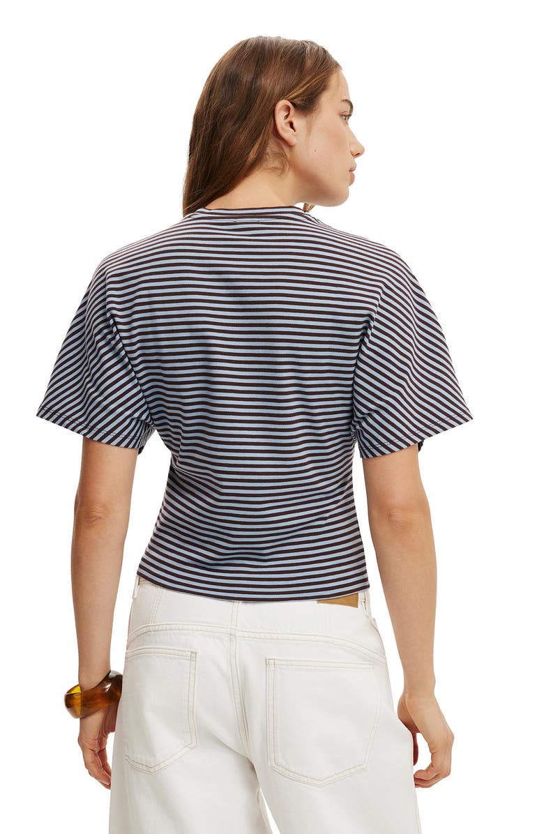 Cotton On Women's Blair Batwing Short Sleeve Tee, Alternate, color, Madi Stripe Cosmic Star Dark