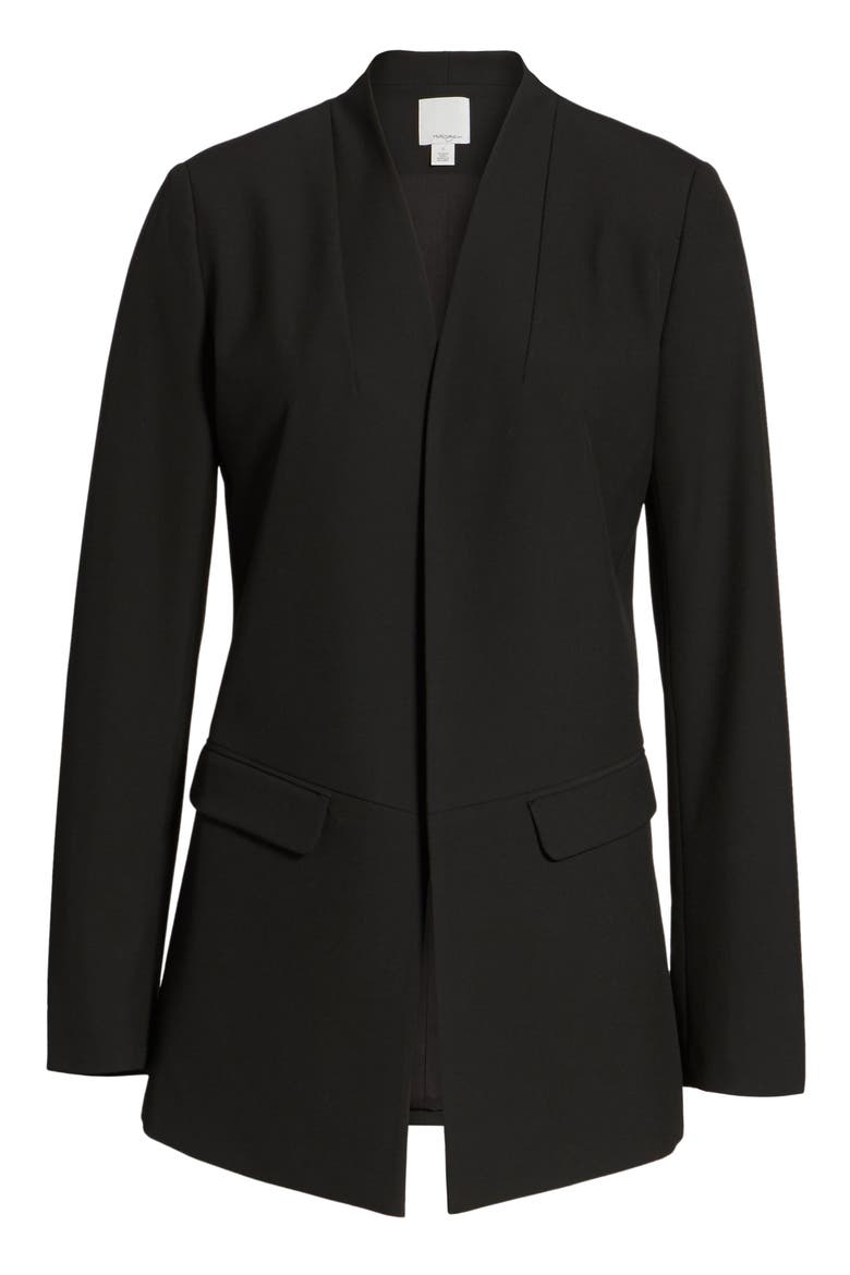 No-Closure Blazer, Alternate, color, BLACK