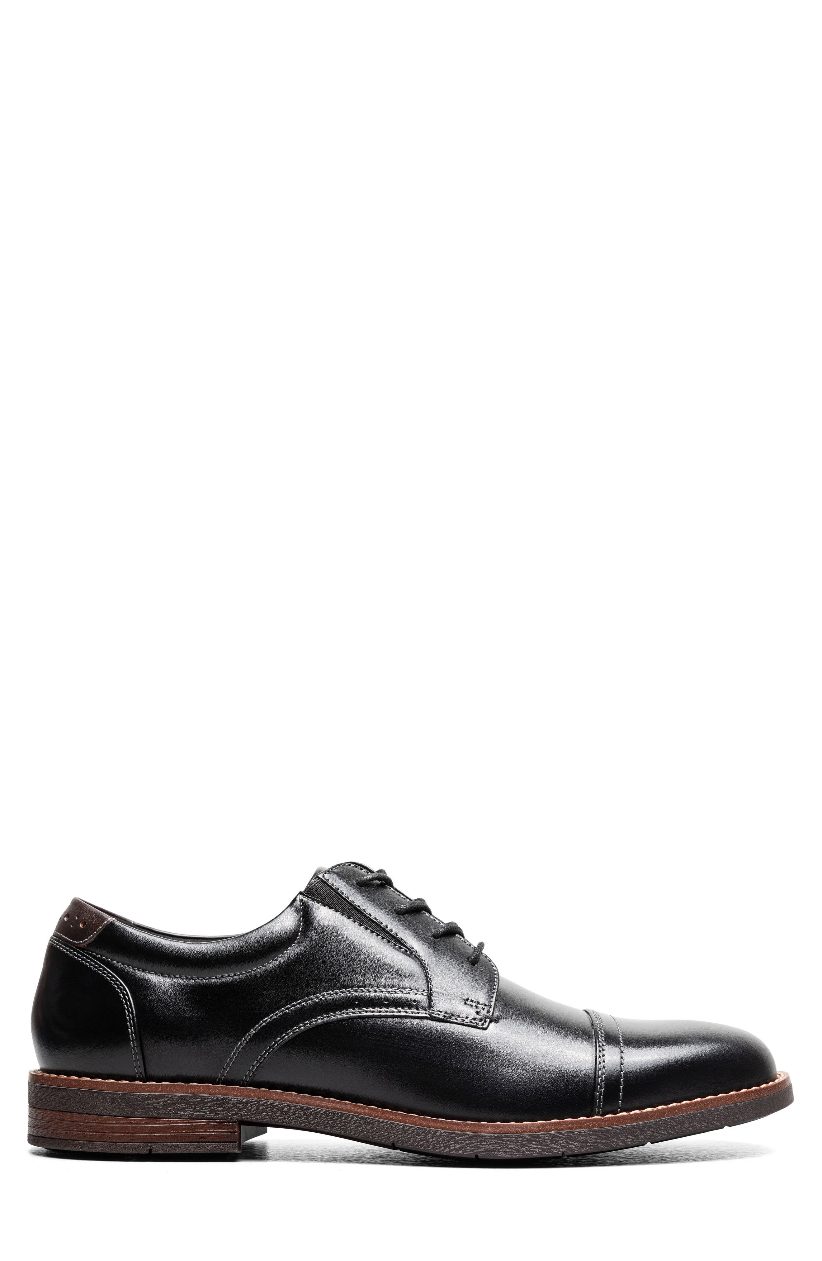 Fitz Flex Cap Toe Oxford, Alternate, color, BLACK
