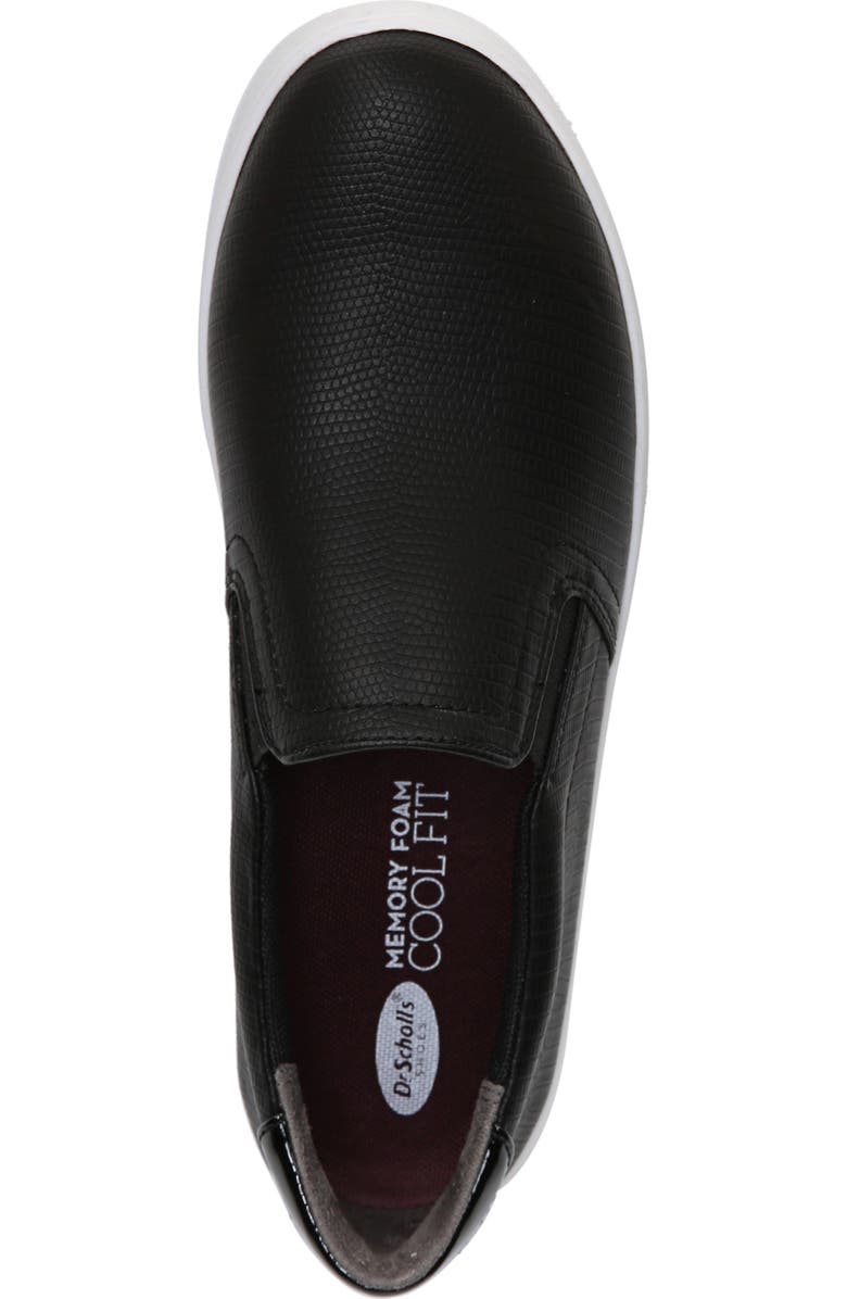 Dr. Scholl's Madison Slip-On Sneaker, Alternate, color, Black Faux Leather