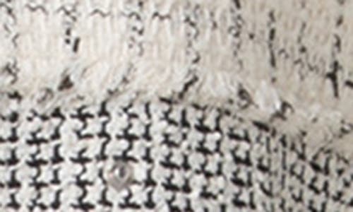Akris Punto Mixed Check Tweed Jacket In Black-cream