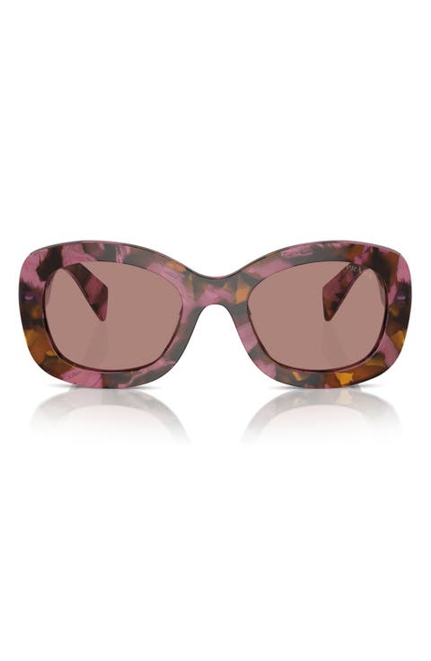 54mm Oval Polarized Sunglasses