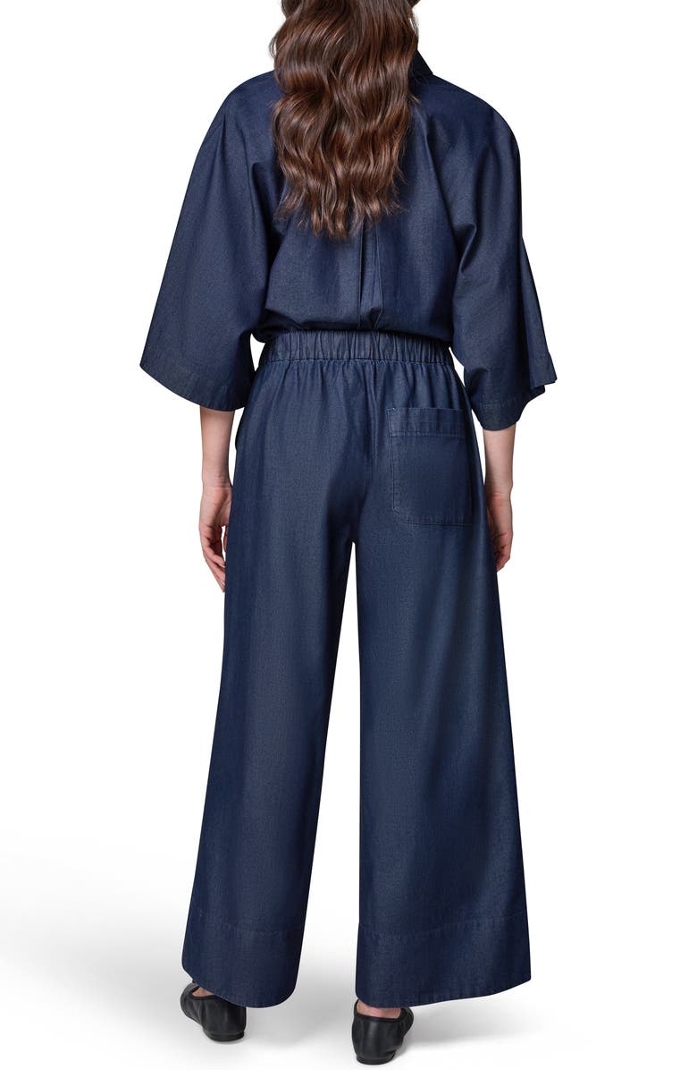 Donna Karan New York The Bali Drawstring Waist Denim Pants, Alternate, color, Dutchess