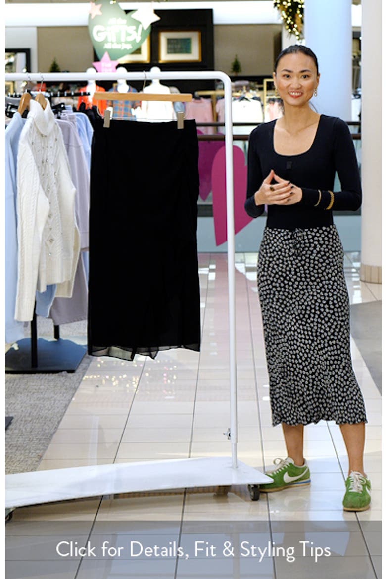 Ruffle Chiffon Midi Skirt (Women) | Nordstrom