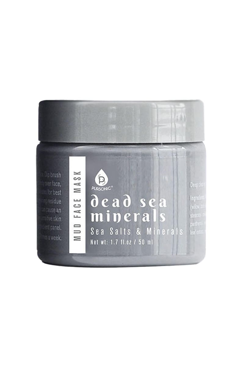 PURSONIC 2 Pack Facial Therapy Mud Face Mask with Mask Applicator, Alternate, color, Grey