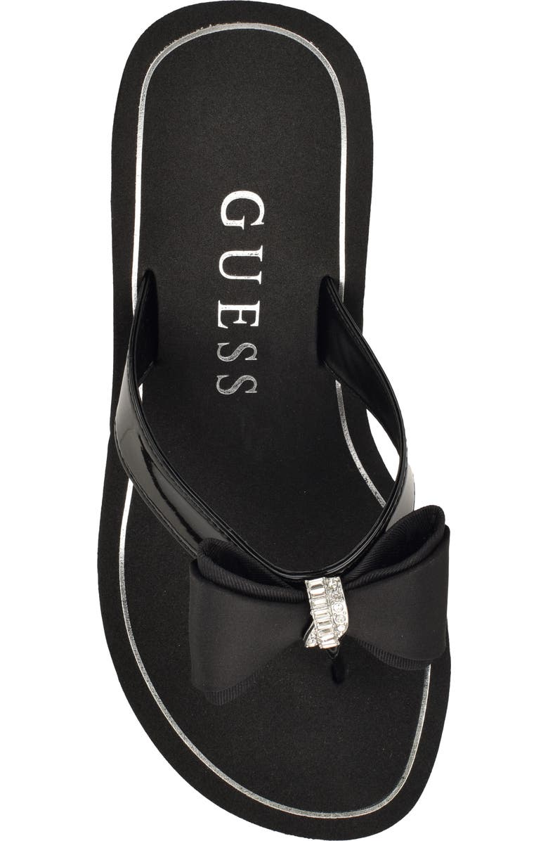 GUESS Stazie Platform Wedge Sandal, Alternate, color, Black