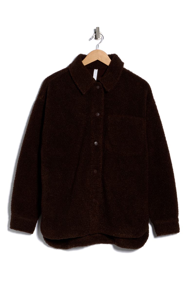 Z by Zella Chalet Bouclé Shirt Jacket (Women) | Nordstromrack