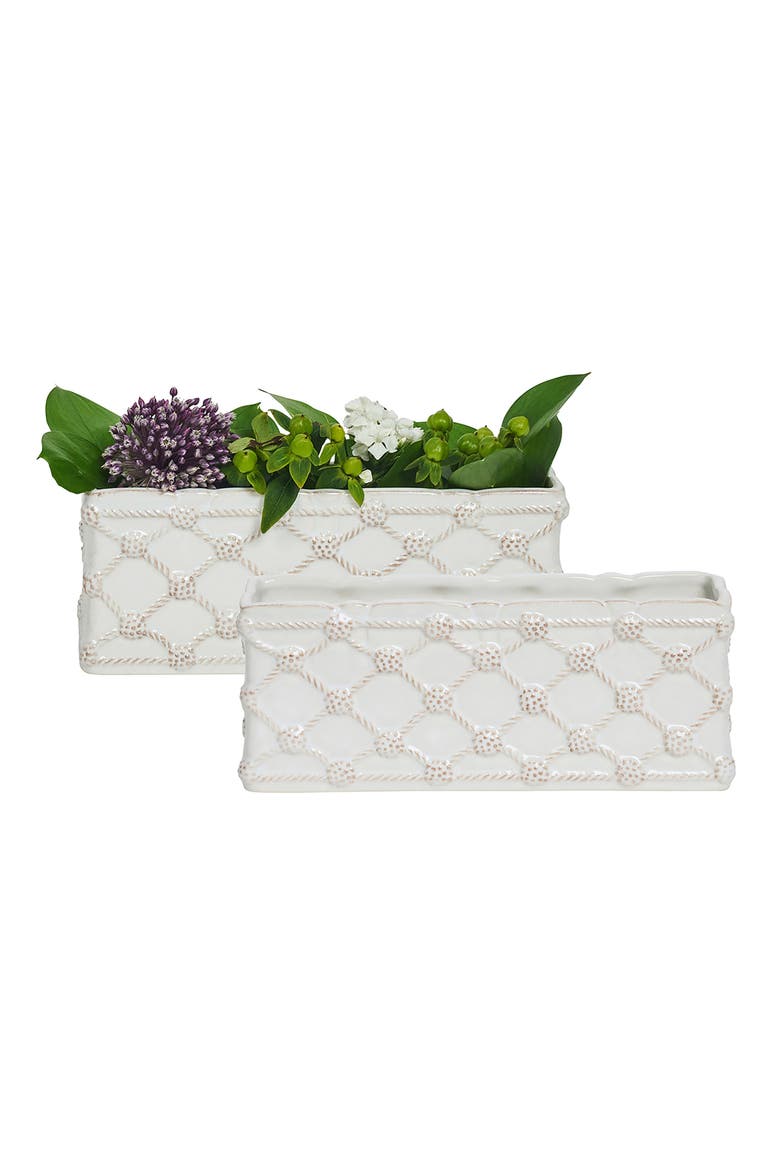 Set of 2 Berry & Thread Petite Rectangular Parterre, Alternate, color, WHITEWASH