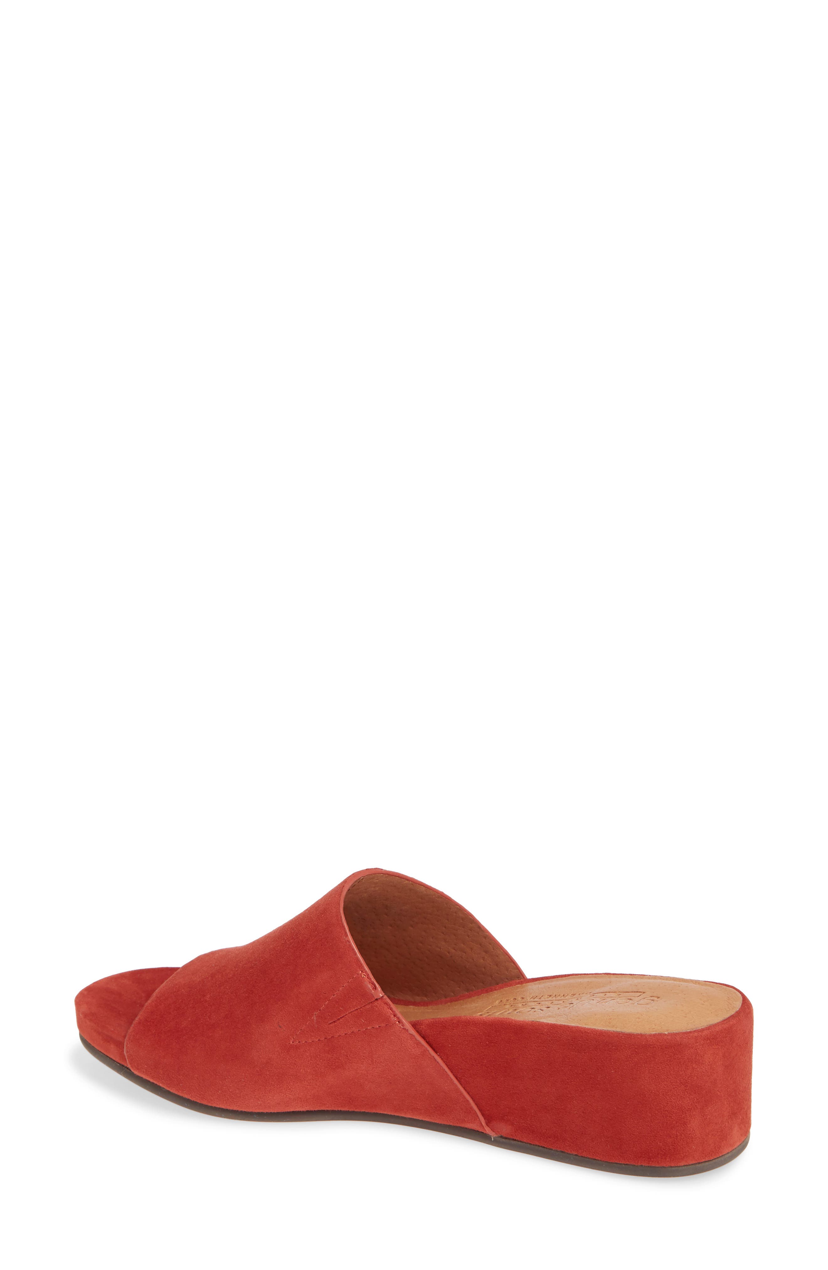 by Kenneth Cole Gianna Slide Sandal, Alternate, color, DARK RED LEATHER