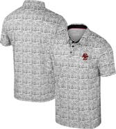 COLOSSEUM Men's Colosseum Black Boston College Eagles It's Time! Allover Print Polo