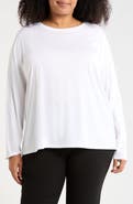 Eileen Fisher Crewneck Long Sleeve Organic Cotton T-Shirt