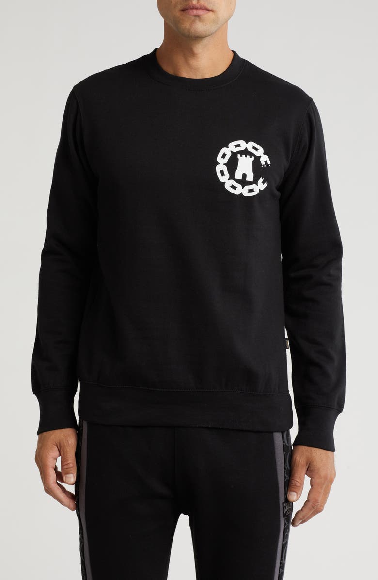 CROOKS AND CASTLES x Jaws Crewneck Sweatshirt, Main, color,