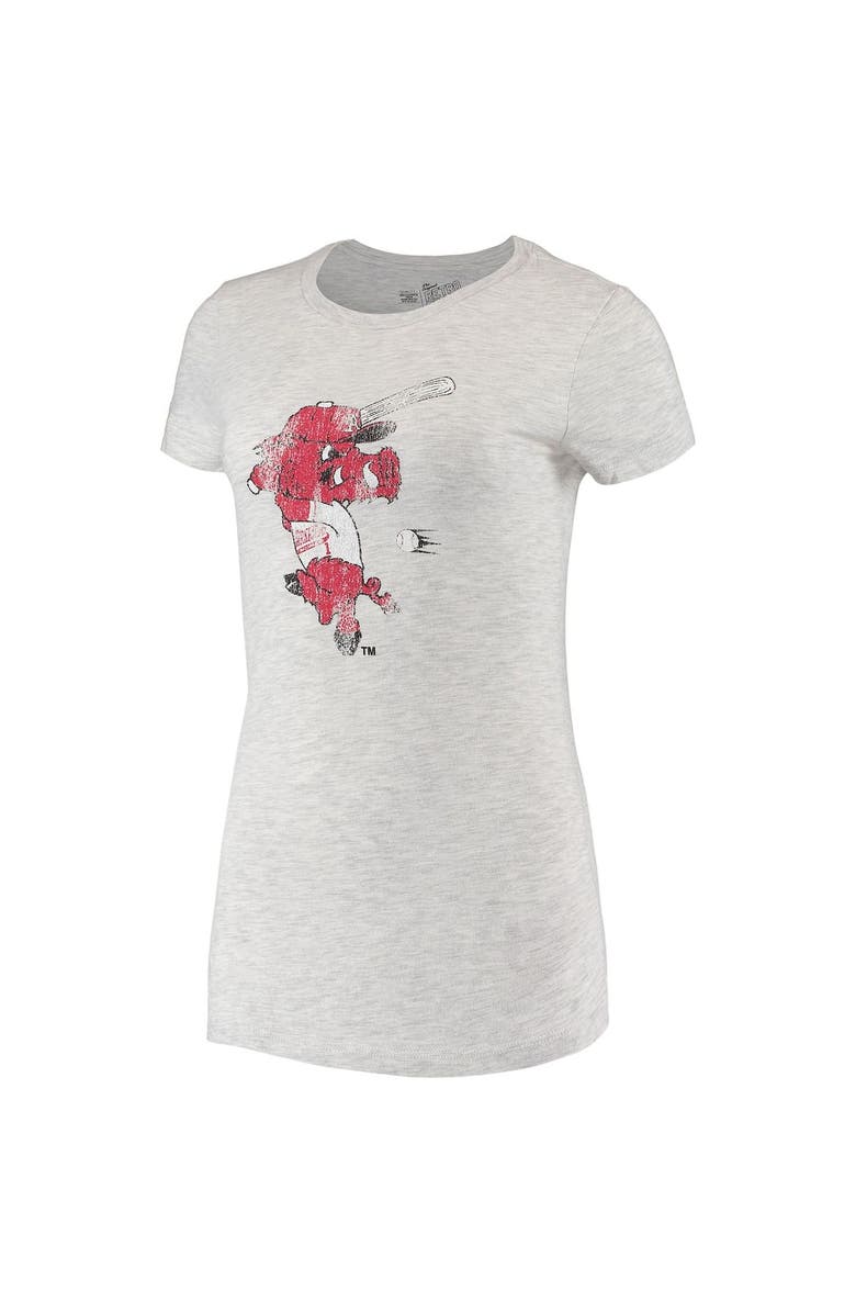 Retro Brand Women's Original Retro Brand Gray Arkansas Razorbacks Tri-Blend T-Shirt, Alternate, color, 