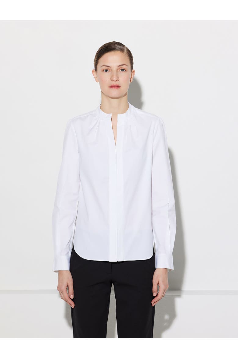 Olympia LONGSLEEVE Longsleeve Poplin Top, Alternate, color, White