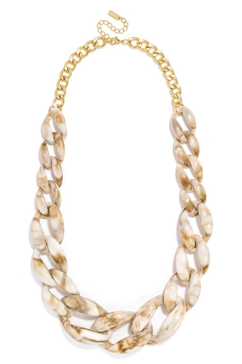 Bone Links Necklace, Main, color, GOLD