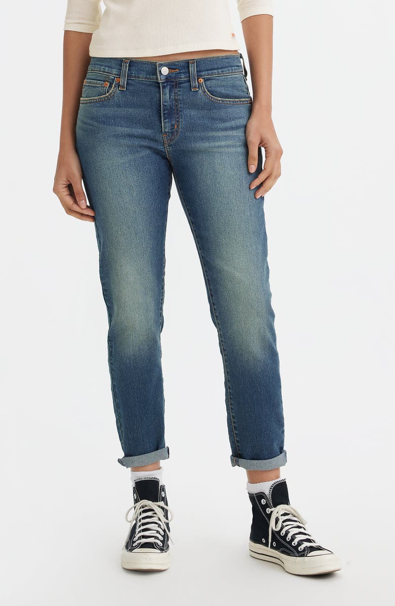 Levi's<sup>®</sup> Mid Rise Boyfriend Jeans, Main, color, 
