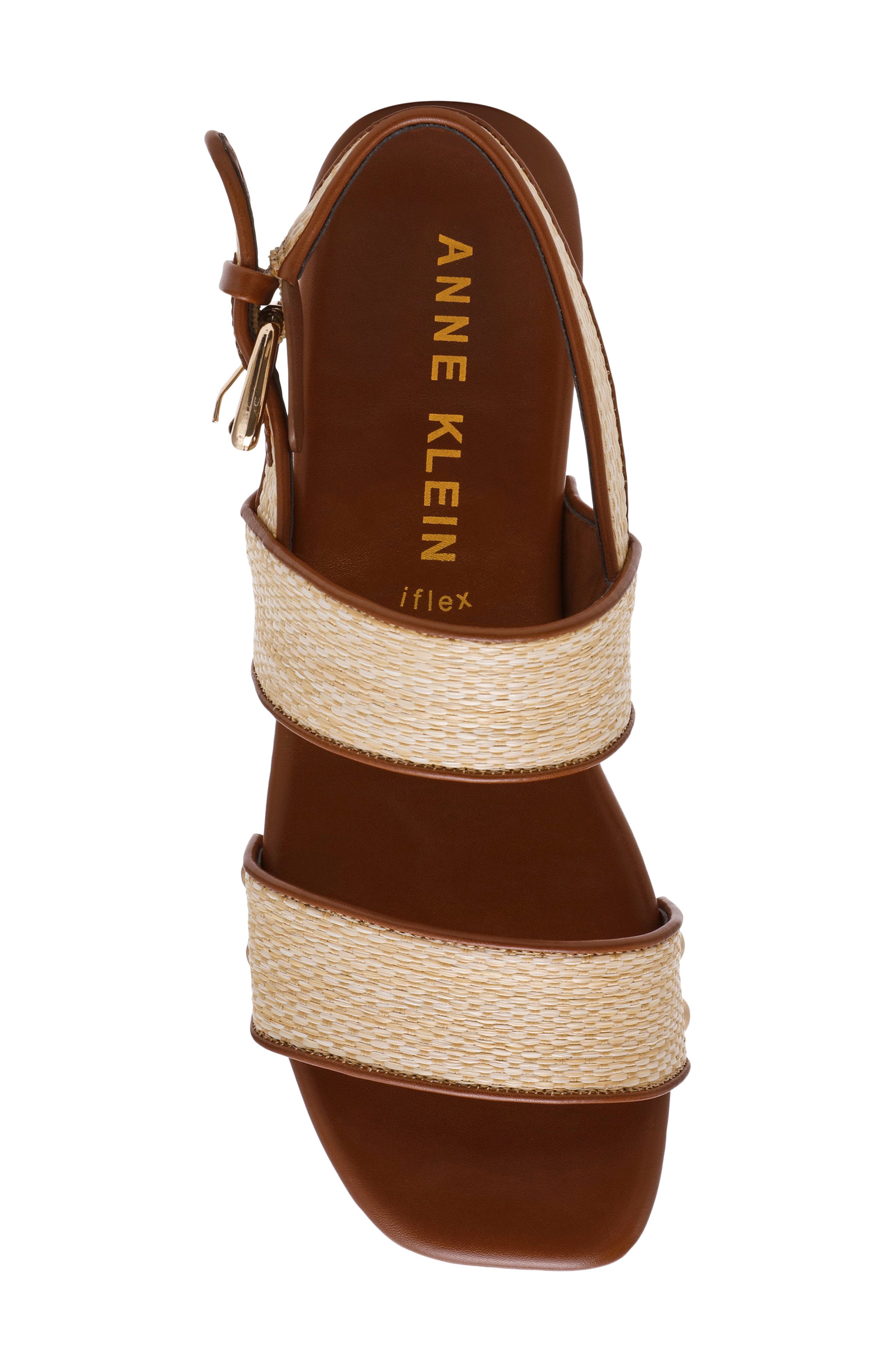 Fern Slingback Platform Sandal, Alternate, color, NATURAL RAFFIA